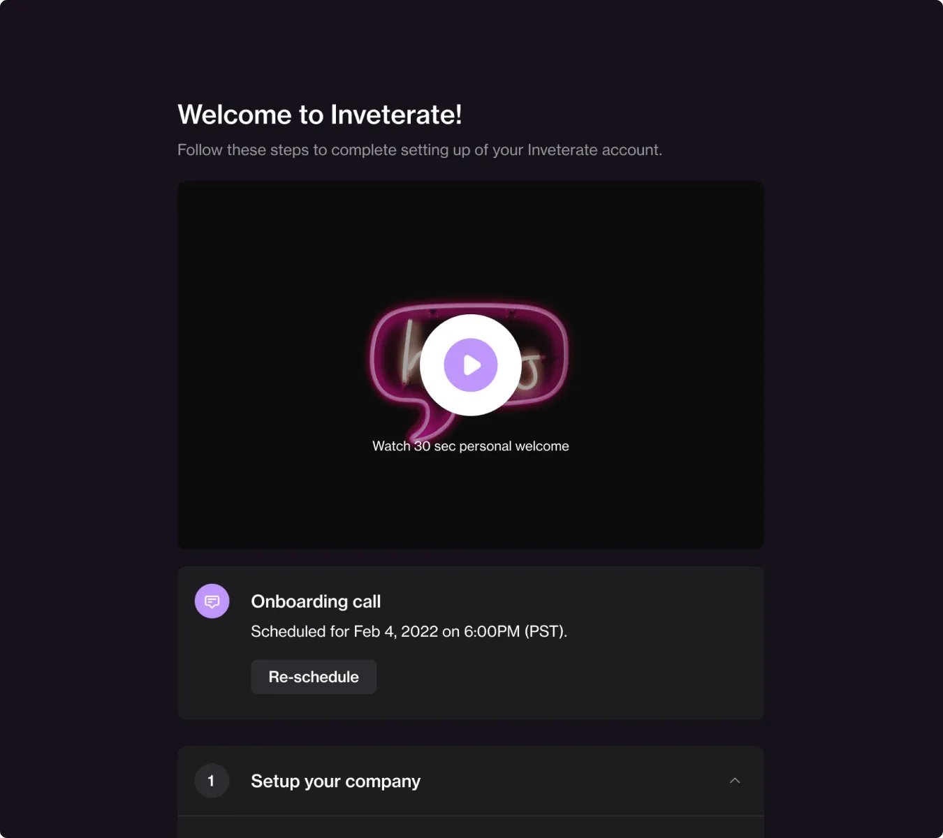 Welcome and onboarding checklist