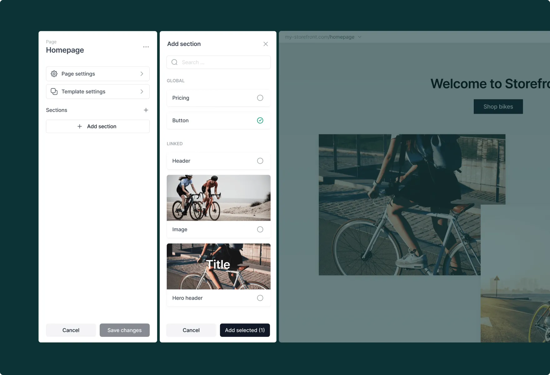 Banner slideshow component